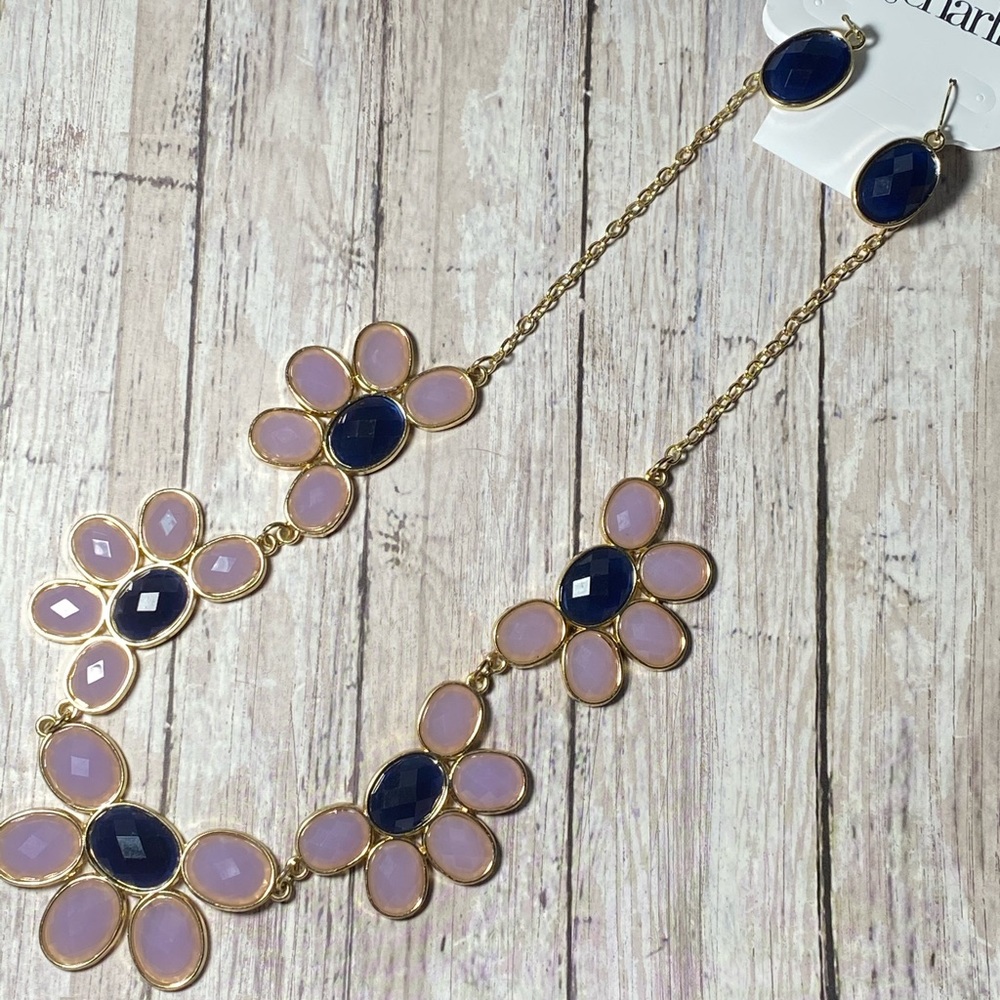 Chunky necklace and earrings